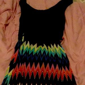 A rainbow dress